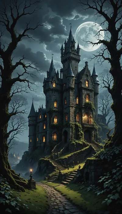 A Haunting Melody of Lost Love in the Shadowed Castle