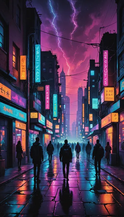 Whispers of The Quantum Drift: Tales of Neon Valley