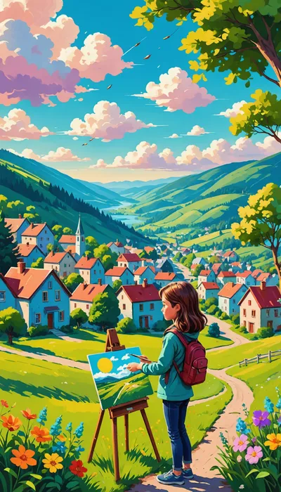 Wings of Belief: Mia's Artistic Journey