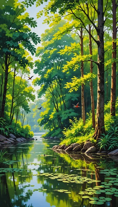 Riverside Revelries: A Fantastical Adventure in Uncharted Realms