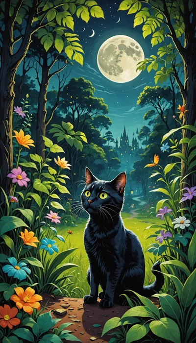 Regret Cat's Enchanted Tiki Jungle Escapade