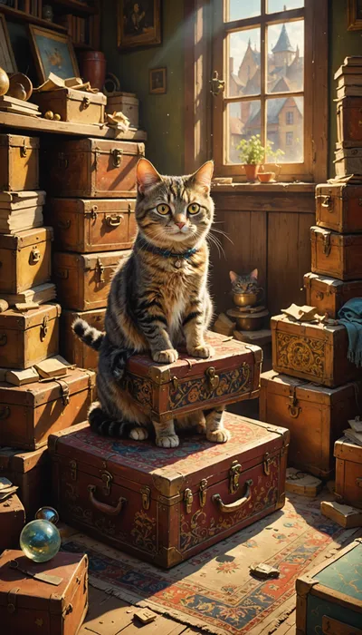 Regret Cat's Wild Ride on the Flying Carpet