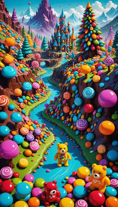 Zarla's Sweet Rebellion: A Gummy Bear's Journey to Candy Coexistence