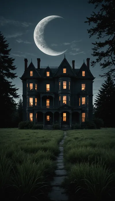 Echoes of the Cursed Mansion: Olivia's Haunting Encounter