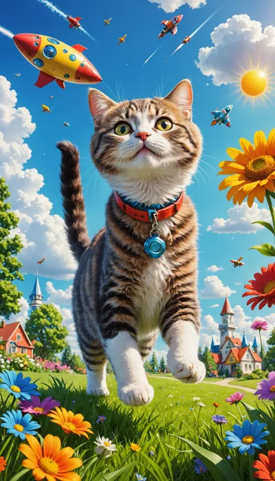 Regret Cat's Misadventure with the Cheesy Moon Monster