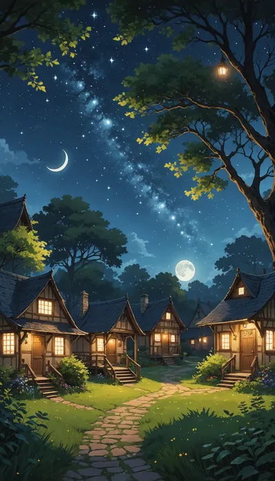 Meadowlark's Whispering Woods: A Village's Moonlit Serenade