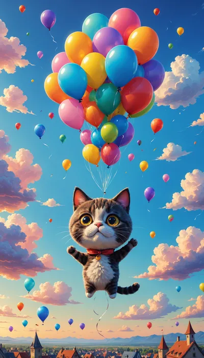 The Unforeseen Balloon Journey of Regret Cat