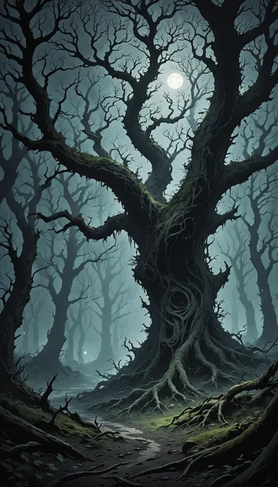 The Moonlit Duel: Shiro's Battle in the Haunted Forest