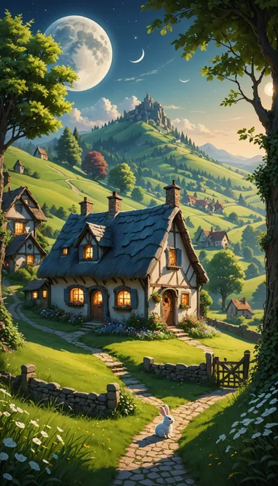 Moonbeams Bunny's Enchanting Night Dance