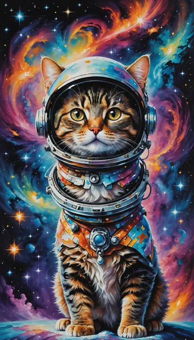 Regret Cat's Cosmic Adventure: Whisked Away by a Mysterious Silver Box