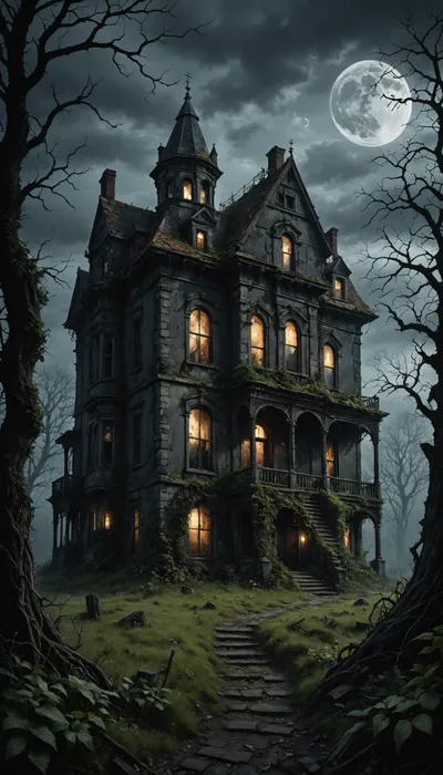 The Haunted Manor: Naomi's Race Against Darkness