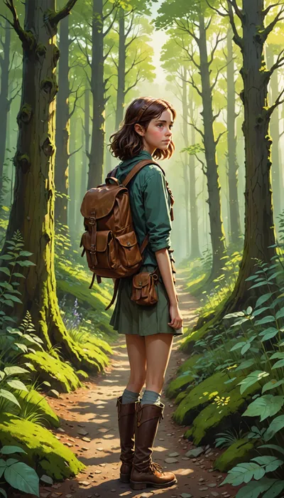 Elara's Quest: Courage and Self-Discovery in the Ancient Woodland