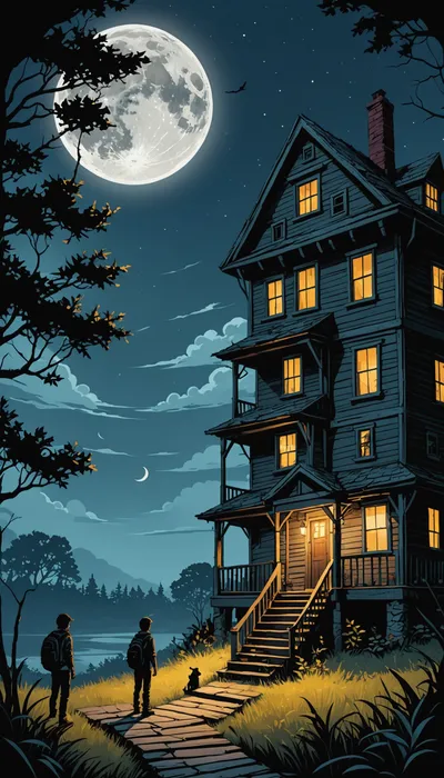The Moonlit Mystery of the Decrepit House