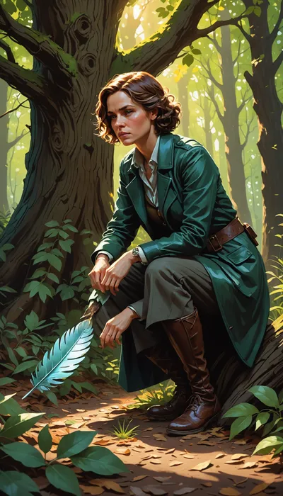 Detective Nora and the Enigma of Eddingwood's Iridescent Feather