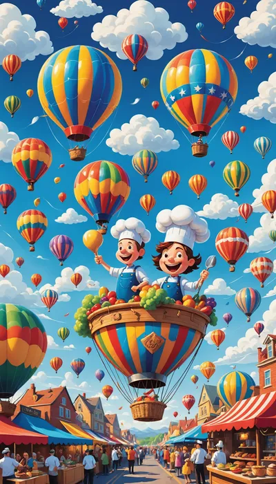 Celestial Cook-off: Chef Raincloud's Melody-infused Sky Symphony