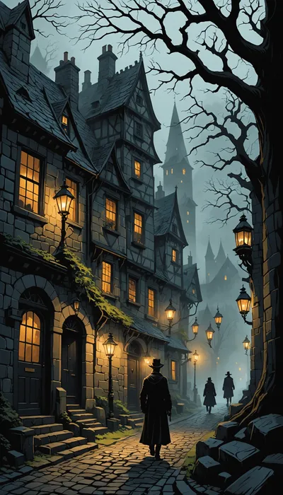 Shadows of the Stone Heart: A Detective's Journey in Raven's Hollow