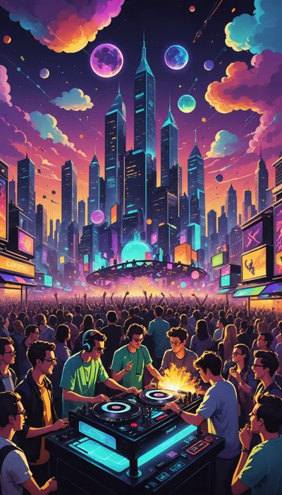 Dirble's Galactic Mix: A Cosmic Symphony