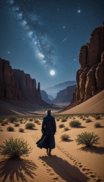 Eternal Starlit Promises: A Desert Love Story