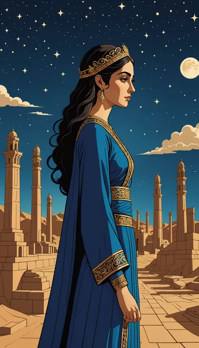 Eternal Bond Under the Starlit Sky of Persepolis