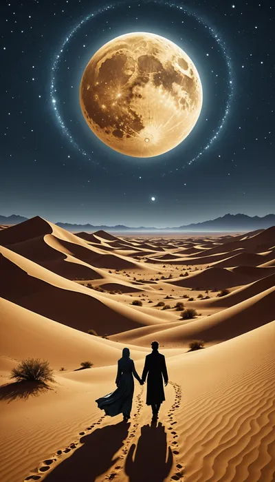 Moonlit Desires: The Forbidden Love of Layla and Majnun
