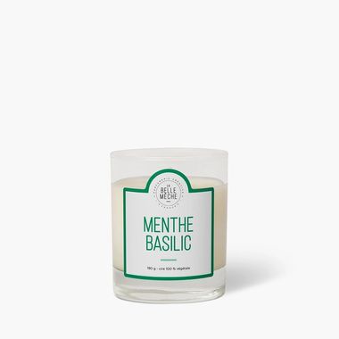 Bougie parfumée Menthe Basilic Made in France