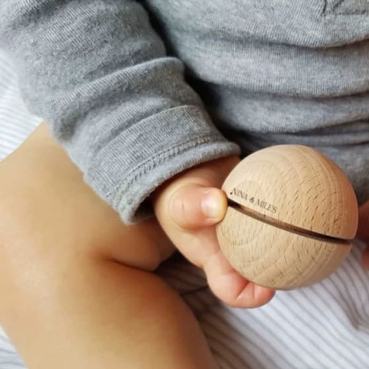 Boule sonore Montessori en bois, Made in France