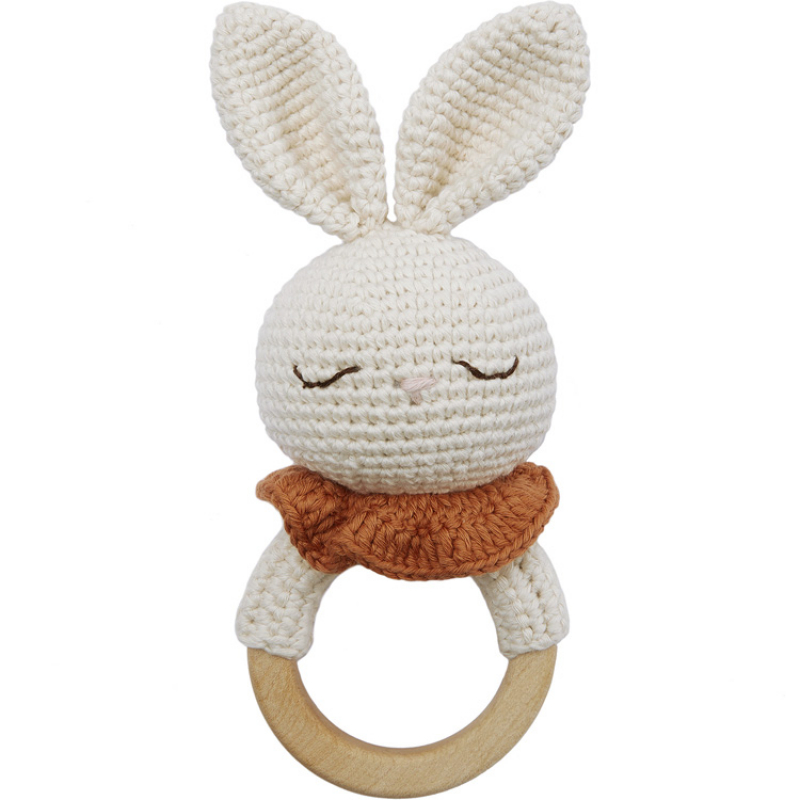 Anneau de dentition hochet Lapin Blanc