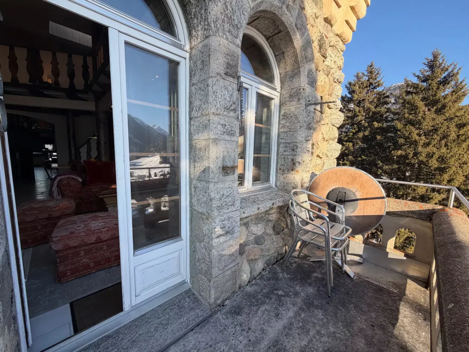 Appartement de Château à Davos Dorf avec Vue sur la Vallée