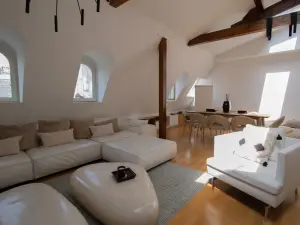 Haussmann-Style Loft with City Views in Paris's Golden Triangle