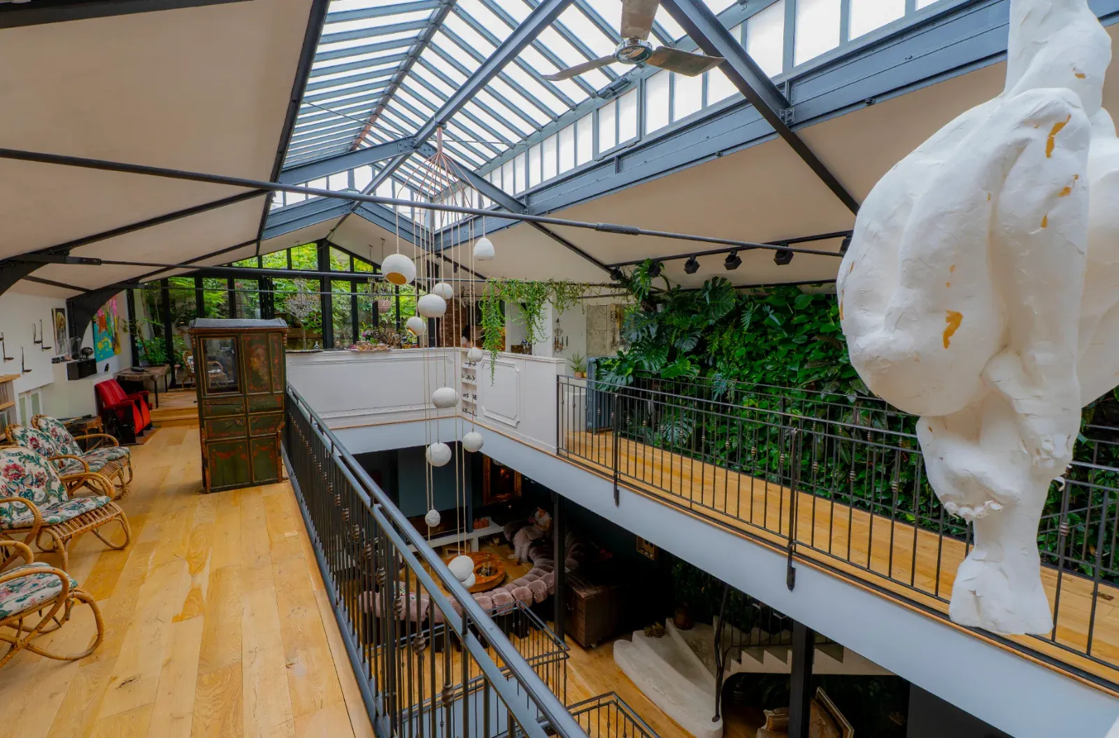 Tropical Loft with Indoor Garden in Paris