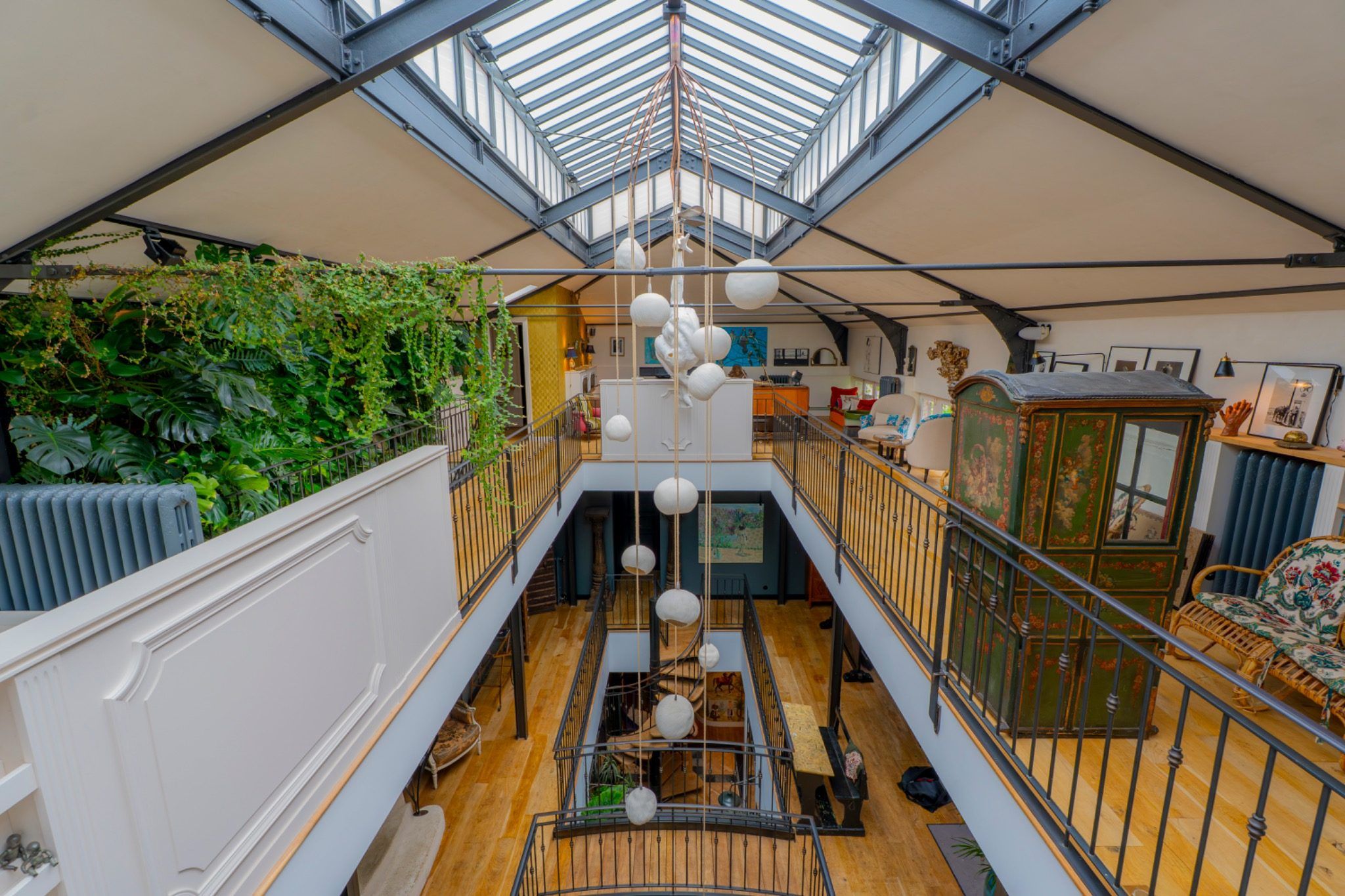 Tropical Loft with Indoor Garden in Paris