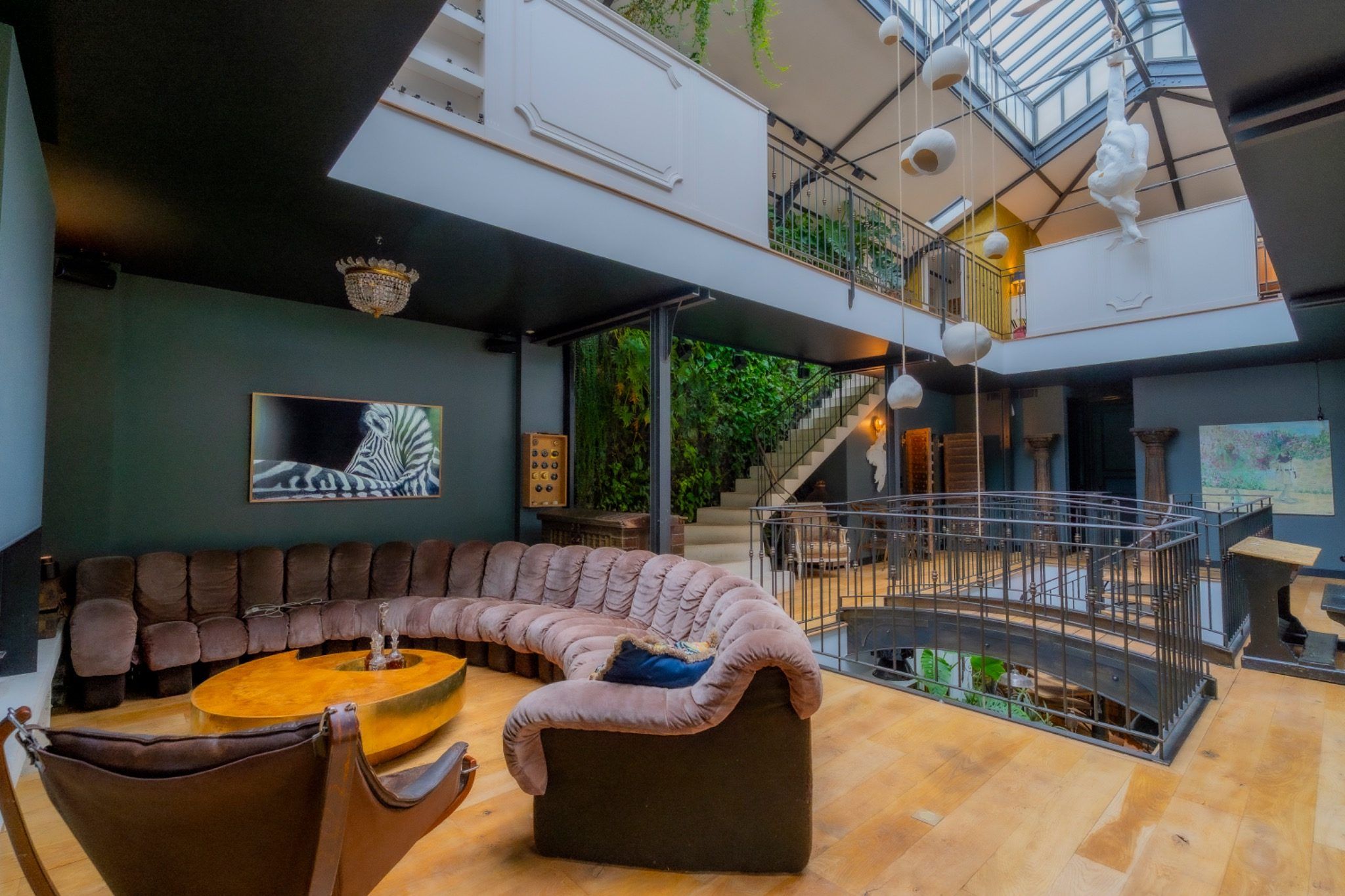 Tropical Loft with Indoor Garden in Paris