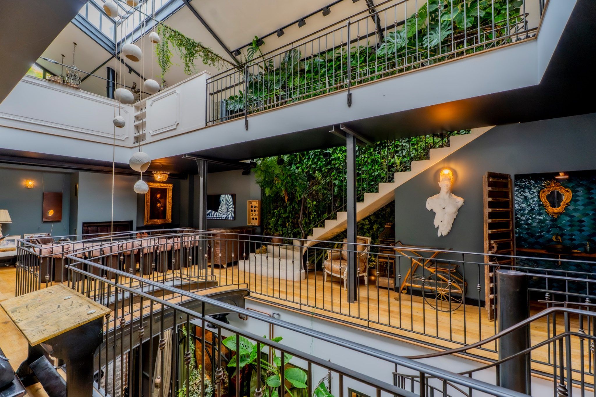 Tropical Loft with Indoor Garden in Paris