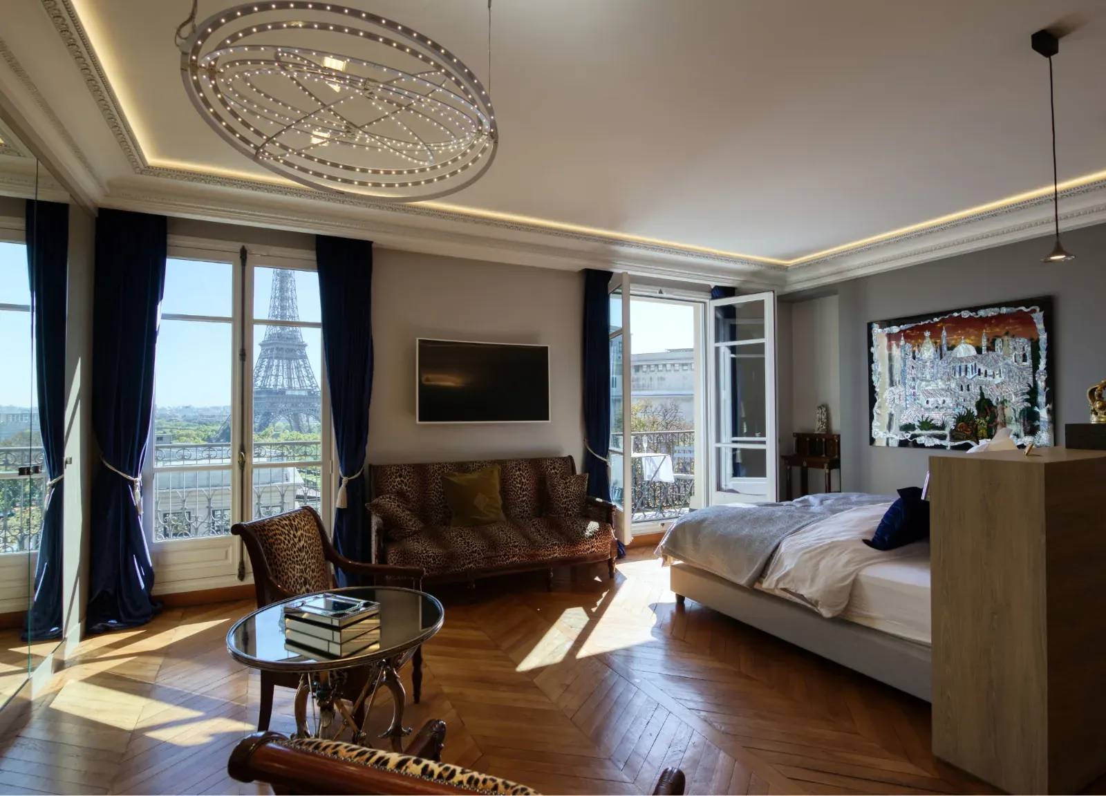 Appartement d'exception à Paris avec vue sur la Tour Eiffel