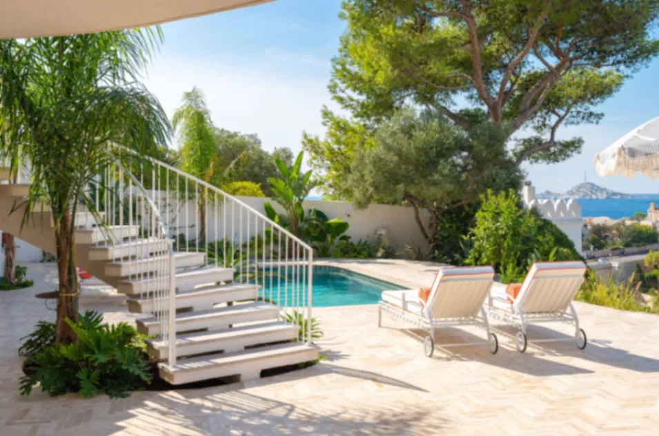 Villa californienne avec vue mer à Marseille