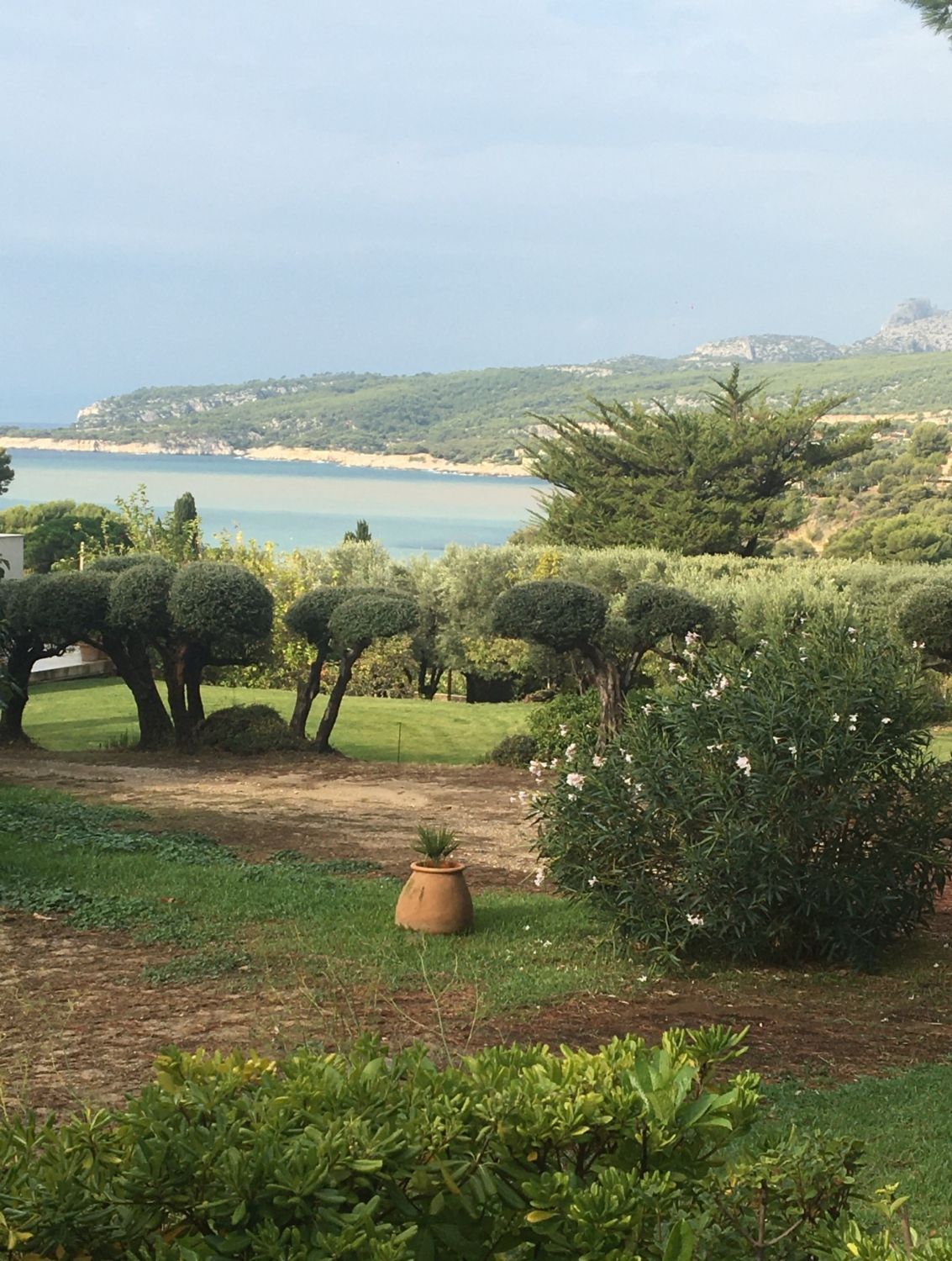 Terrace and garden with exceptional sea view