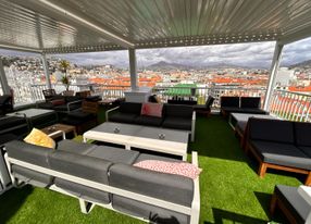 Rooftop terraces with panoramic sea, city and mountain views