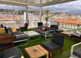 Rooftop terraces with panoramic sea, city and mountain views