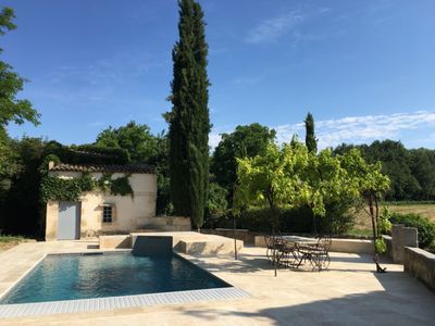 Provencal farmhouse with swimming pool and interior courtyard