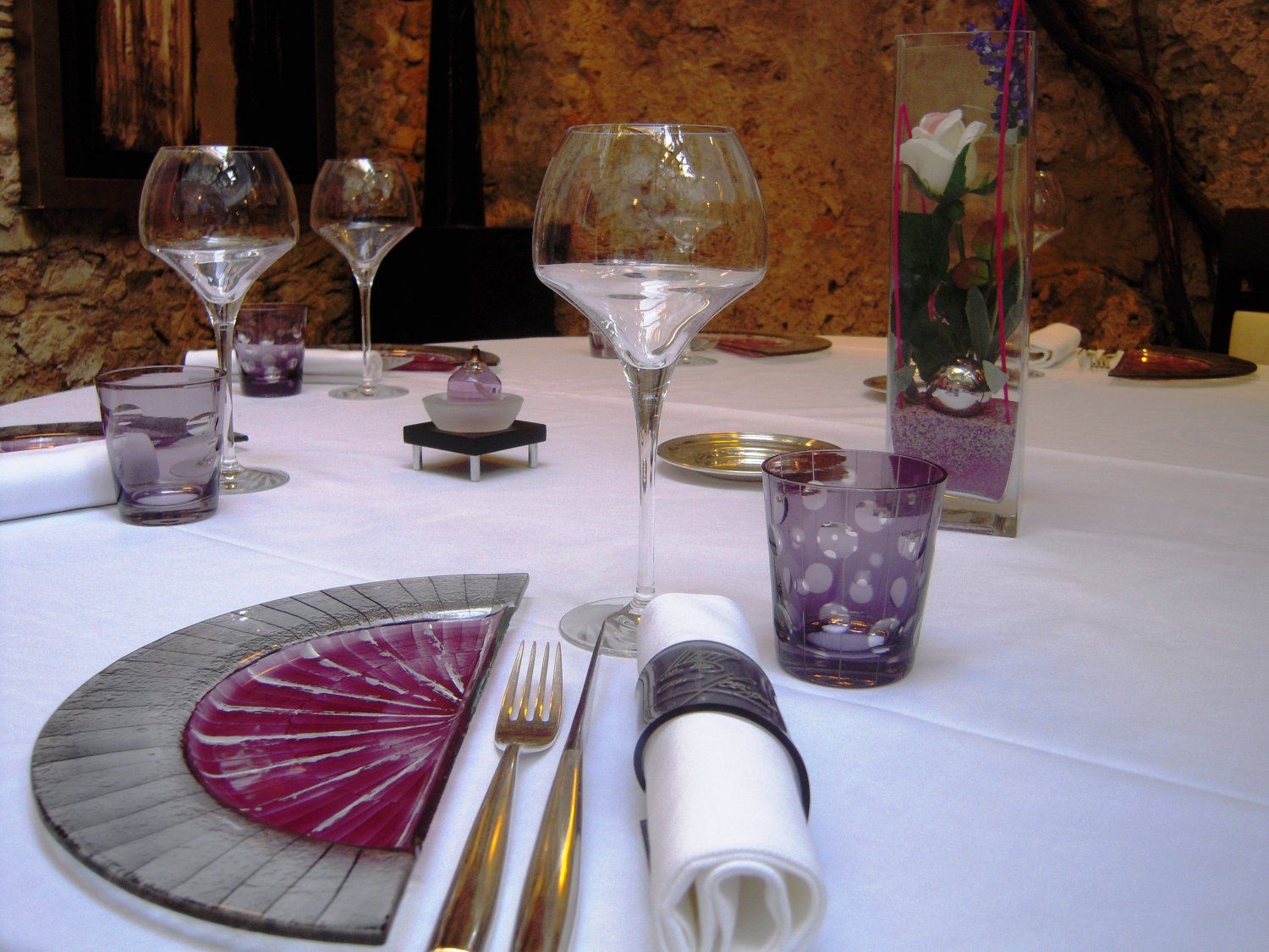 Salle à manger étoilée Michelin dans la vieille ville