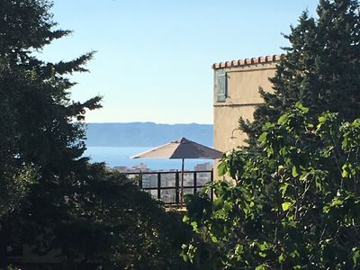 Outdoor spaces in villa with swimming pool garden and exceptional view of Marseille