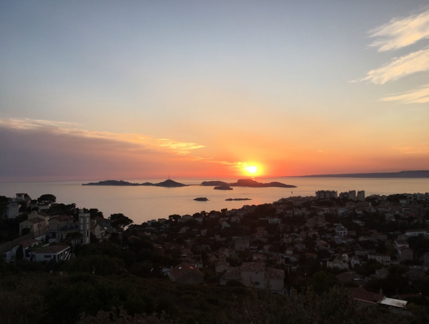 Outdoor spaces in villa with swimming pool garden and exceptional view of Marseille
