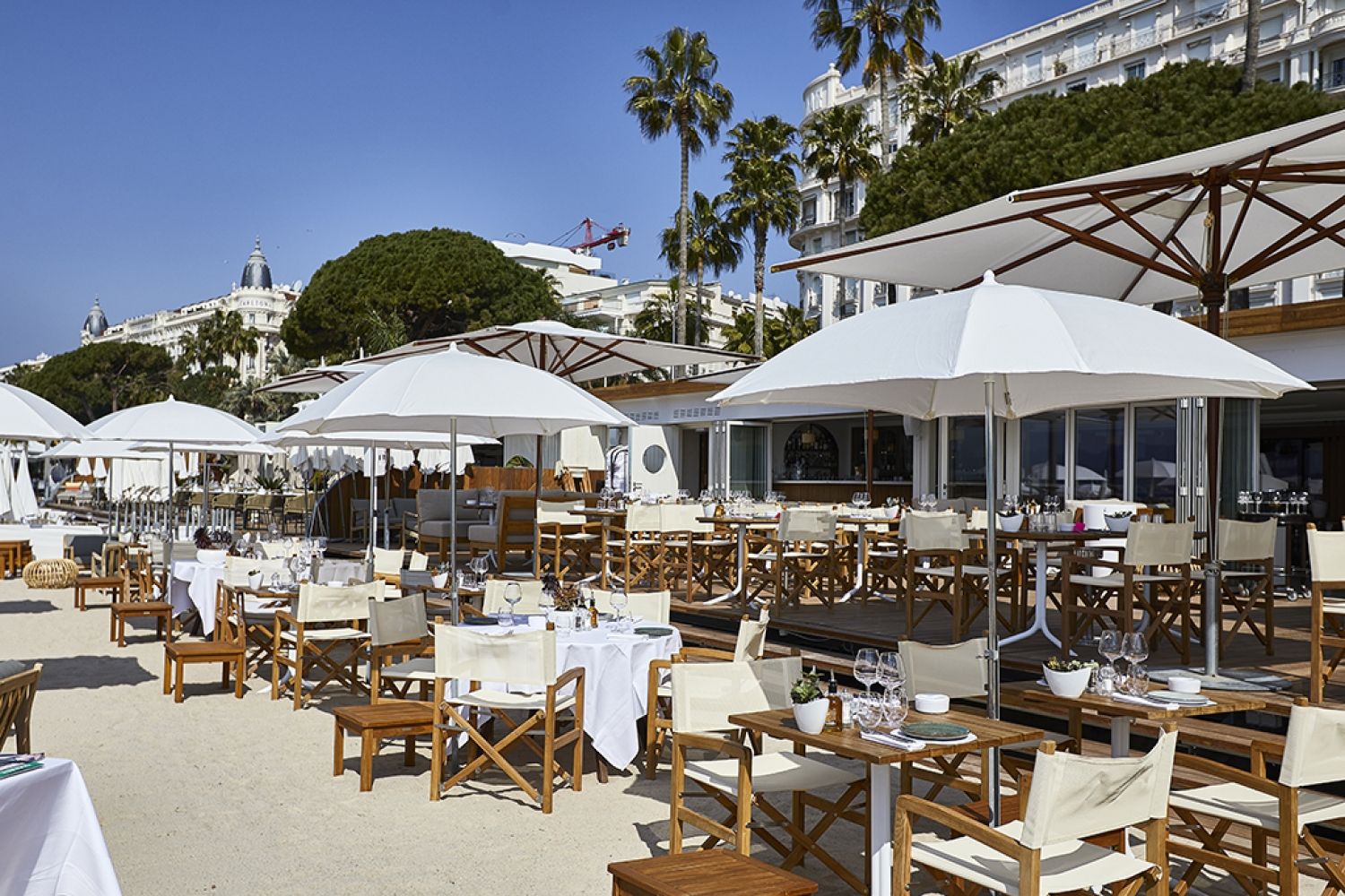 Plage privée sur la Croisette pour les événements de grande envergure