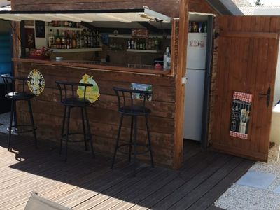 Piscine chauffée & bar dans un écrin de détente