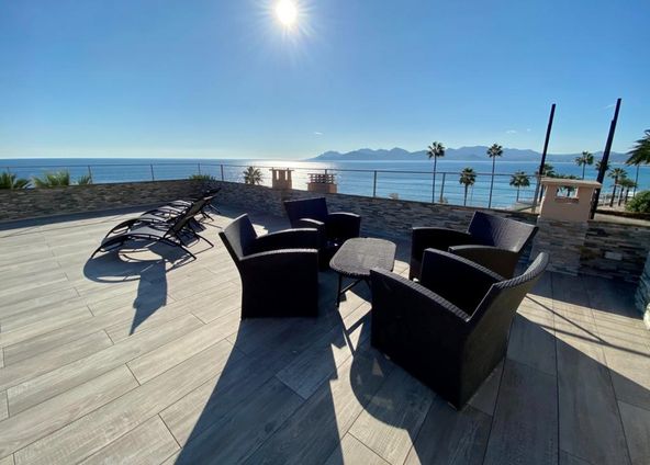 Cannes Penthouse 4 bedrooms with big terrace and sea view, 5 minutes from the Palais 