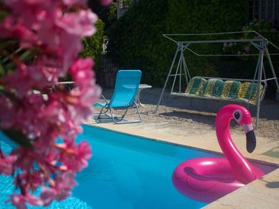 Grand extérieur avec piscine proche de Grasse