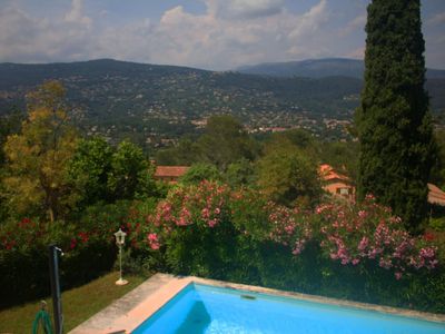 Grand extérieur avec piscine proche de Grasse