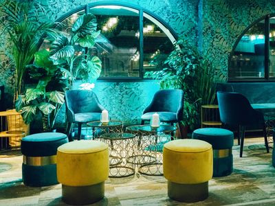 A rooftop providing a lively and stylish setting