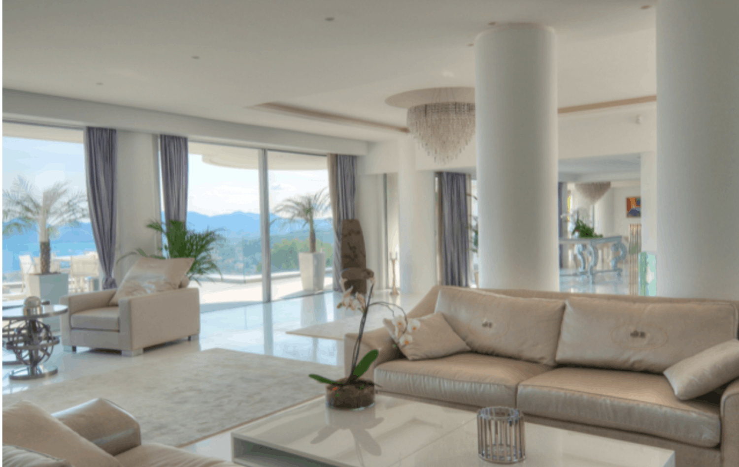 Expensive Cannes Villa with Sea Views, Pool & Gardens for Prestigious Events