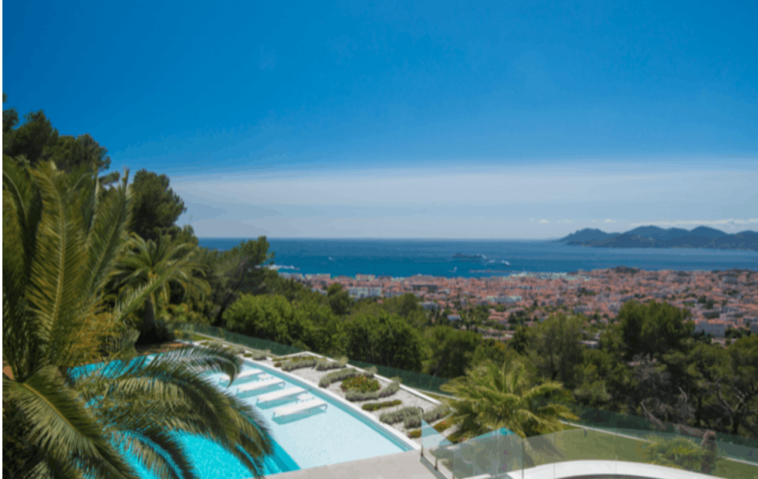 Expensive Cannes Villa with Sea Views, Pool & Gardens for Prestigious Events